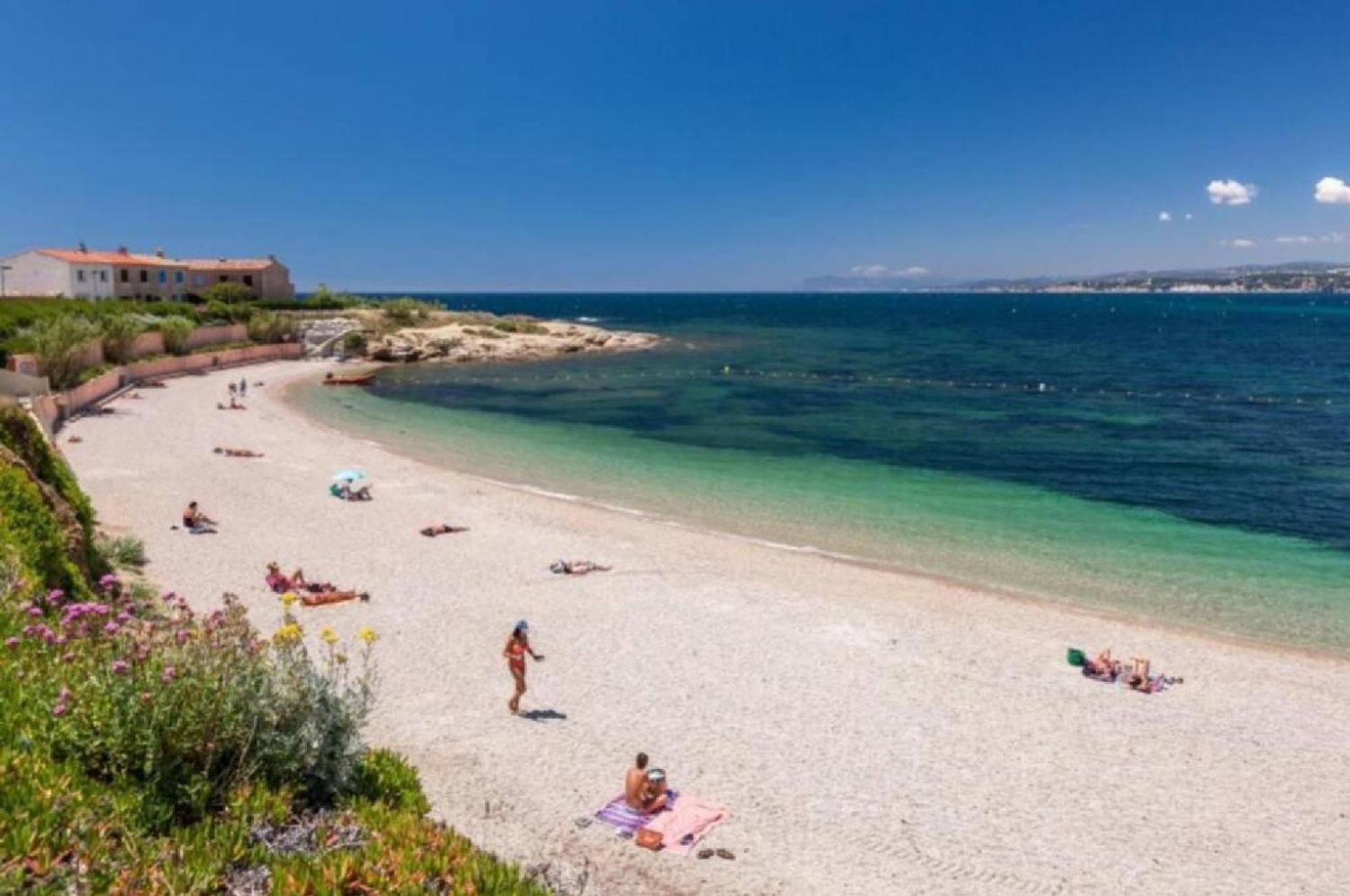 Maison T2 proche mer jardin spa jacuzzi et parking Six-Fours-les-Plages Buitenkant foto